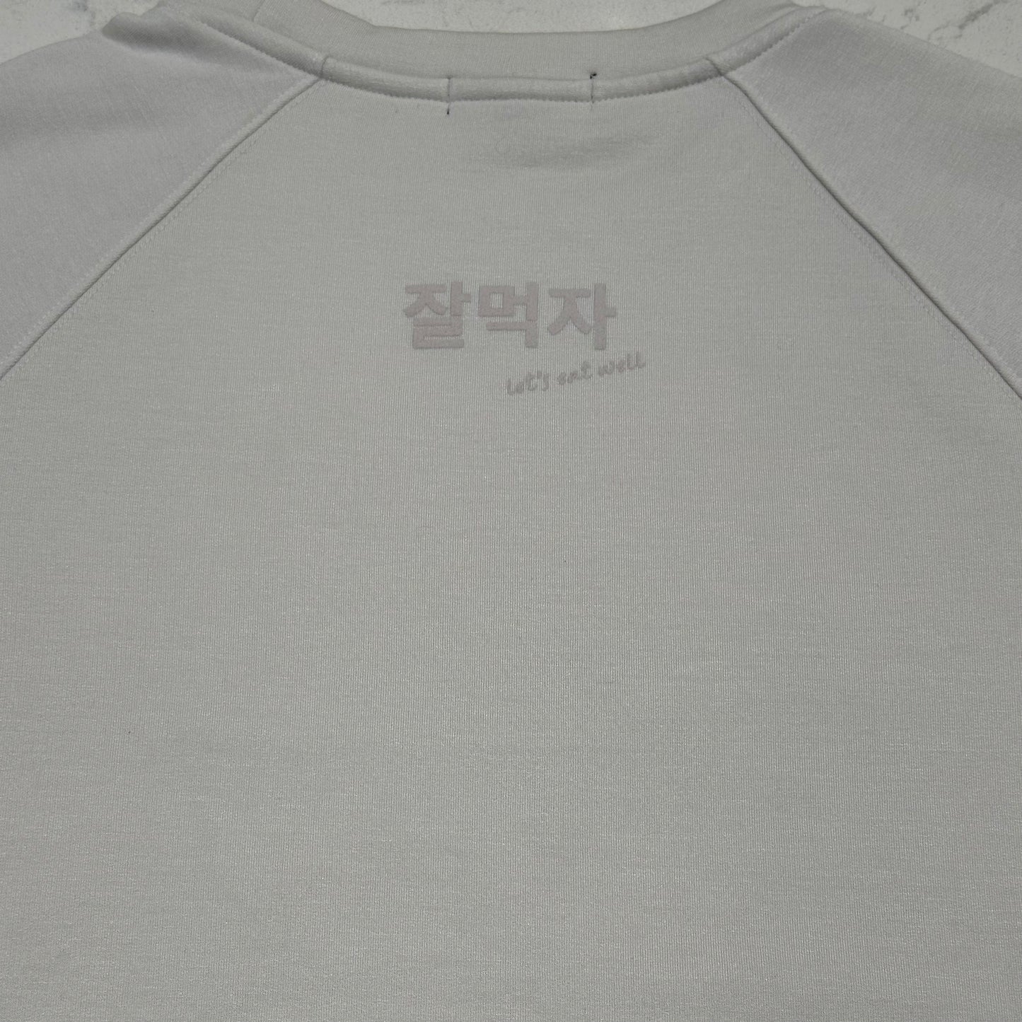 SuperSoft Fleece Crew, Off-White (Big Fingerheart)