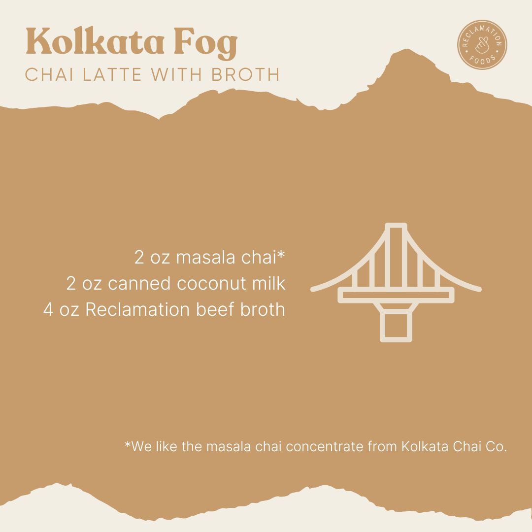 Kolkata Fog: A Spice-Forward Chai Latte Made with Broth