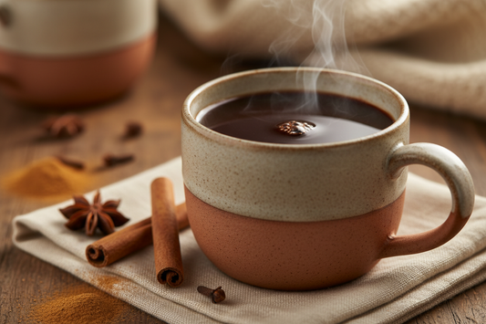Spiced Mole Hot Chocolate Made with Bone Broth