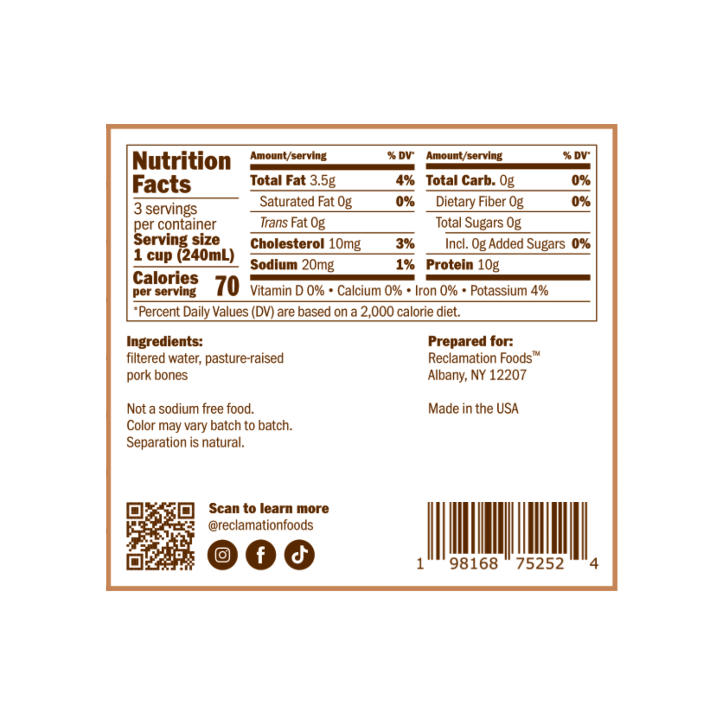 4-Pack Combo Korean-Style Bone Broth (2 Beef, 2 Pork; 24 oz Jars)