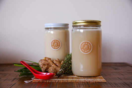 Korean-Style Bone Broth Combo Pack (2 Jars Beef, 2 Jars Pork)